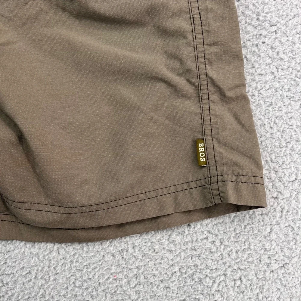 Howler Bros Mens Horizon Nylon Shorts Size 34 Olive Green Ripstop Hiking Fishing
